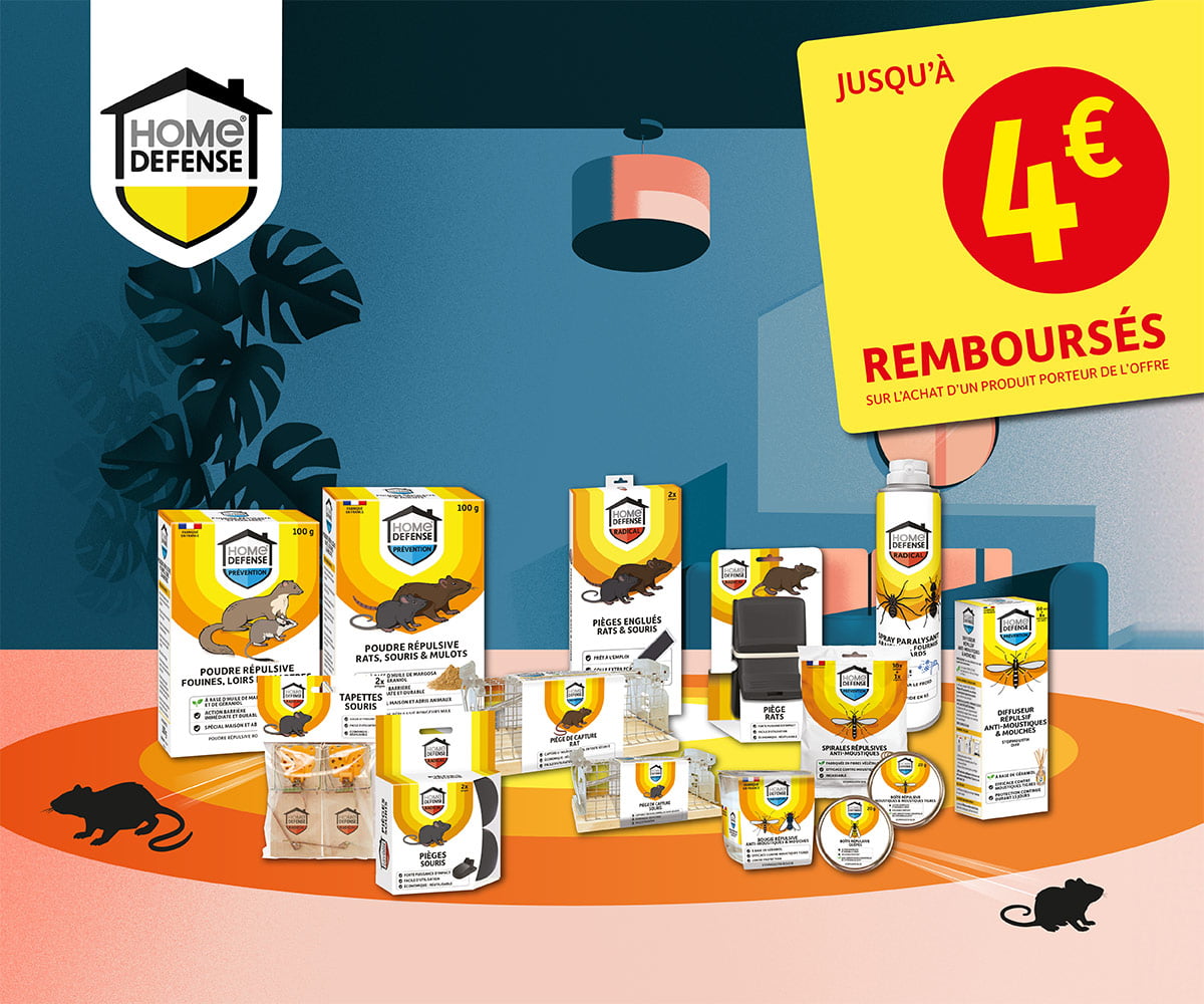 Offre Home Defense - Jusqu'à 4€ remboursés